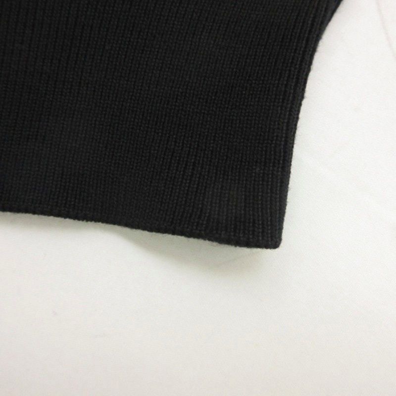 Moncler Tricot Cardigan Knit Contrast Down Jacket Black