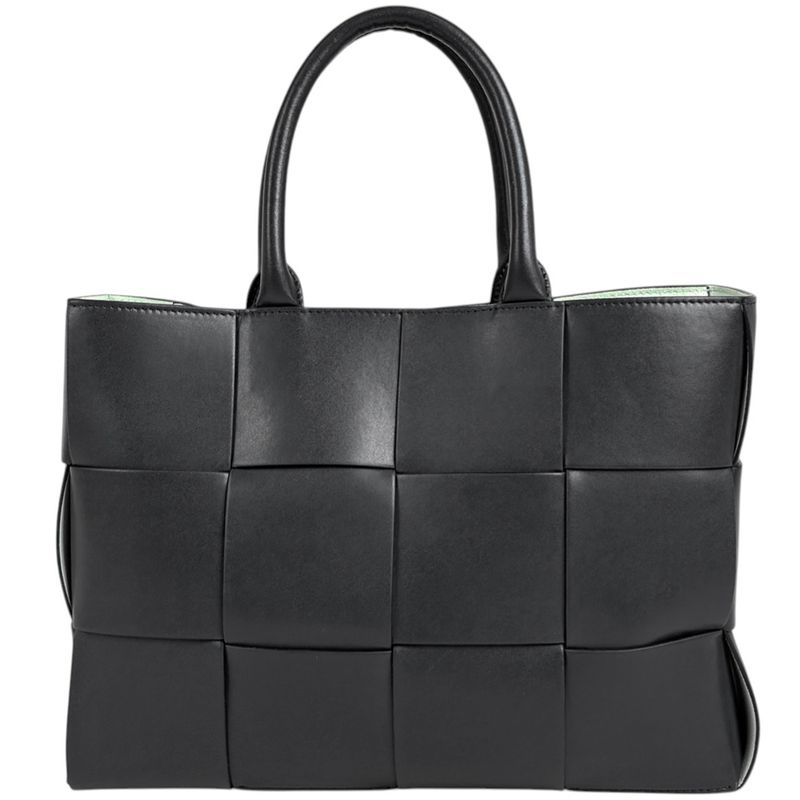 Bottega Veneta Arco Tote 2-Way Shoulder Bag Maxi Intrecciato Leather Gray