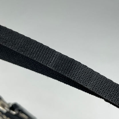 Dior Trotter Pattern Shoulder Bag Canvas Black