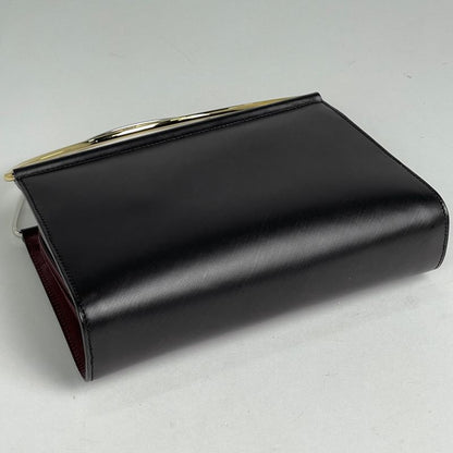 Cartier Logo Handbag Mini Leather Black