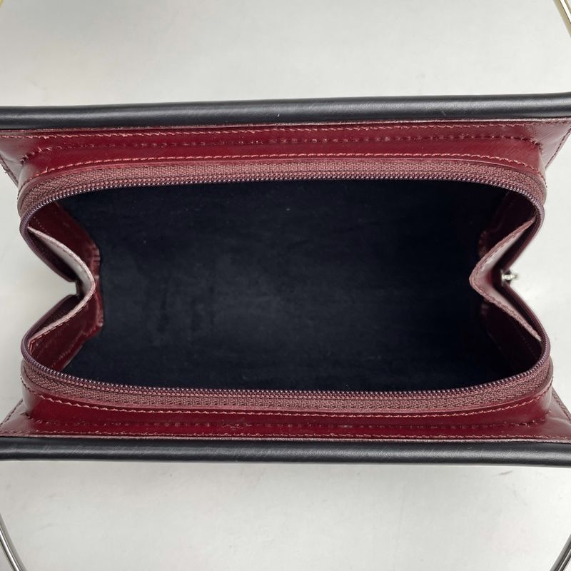 Cartier Logo Handbag Mini Leather Black