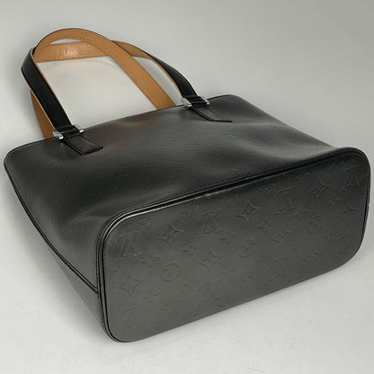 Louis Vuitton Stockton Shoulder Bag Tote Monogram Matte Noir Black