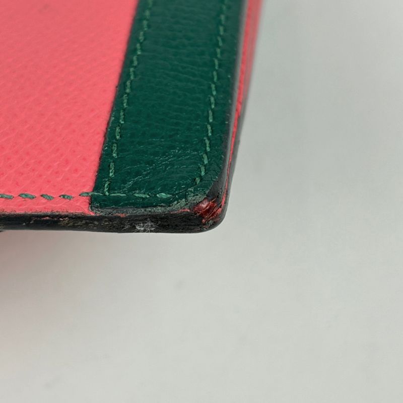 Hermes Camaille Combine Long Bifold Wallet Veau Epsom Rose Azalea