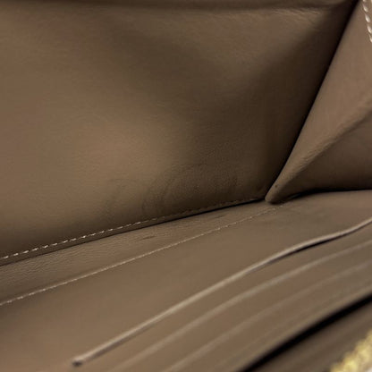 Louis Vuitton Zippy Wallet Coussin Embossed Monogram Leather Taupe