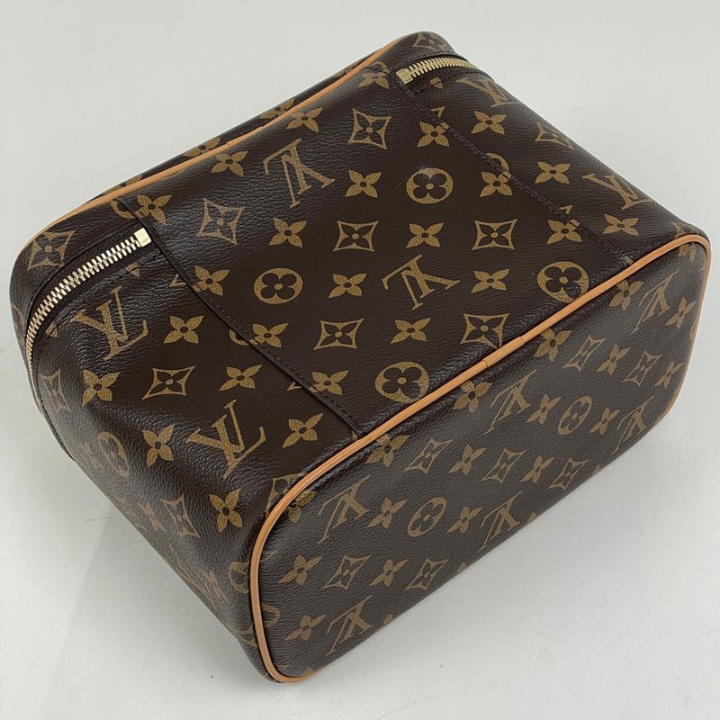 Louis Vuitton Nice BB Handbag Makeup Pouch Monogram Brown