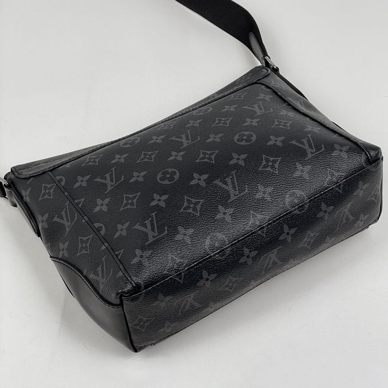 Louis Vuitton Messenger Explorer PM Crossbody Shoulder Bag Monogram Eclipse