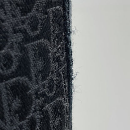 Dior Trotter Pattern Shoulder Bag Logo Street Chic Canvas Black