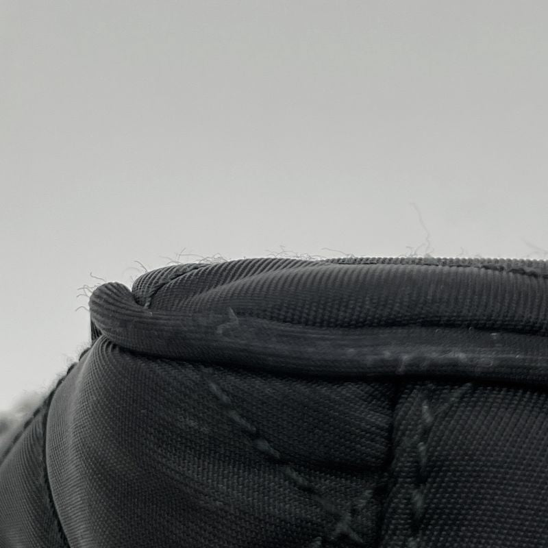 Prada Chain 2-Way Shoulder Bag Quilted Nylon Nero