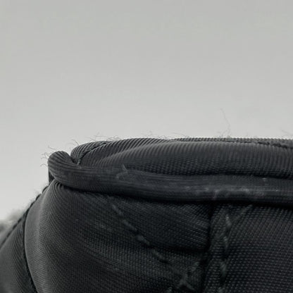 Prada Chain 2-Way Shoulder Bag Quilted Nylon Nero