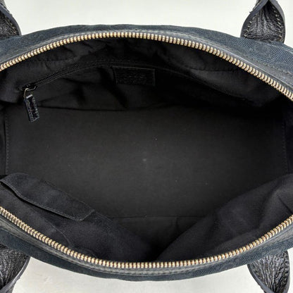 Gucci Princi Shoulder Bag GG Pattern Sherry Line Canvas Black