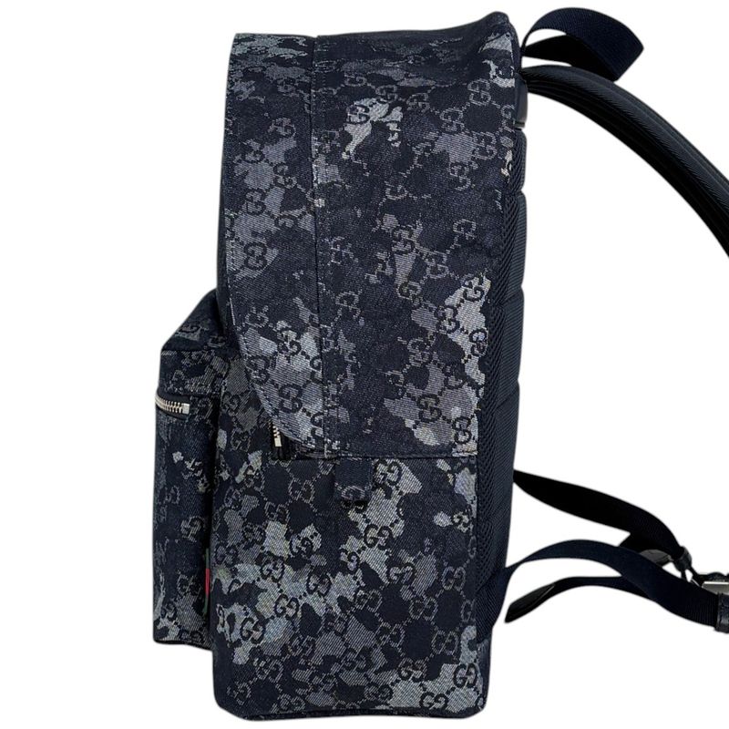 Gucci GG Denim Large Backpack Navy