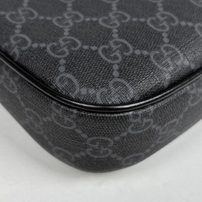Gucci GG Pattern Shoulder Bag Crossbody Sherry Line Web Supreme Black