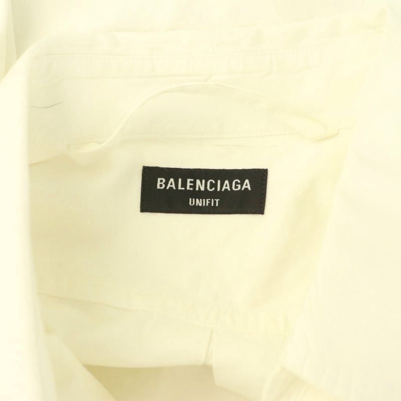 Balenciaga Unifit Overshirt Long Sleeve M White