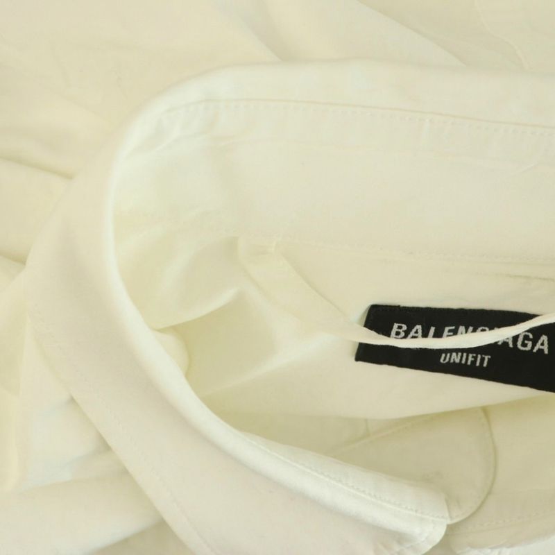 Balenciaga Unifit Overshirt Long Sleeve M White
