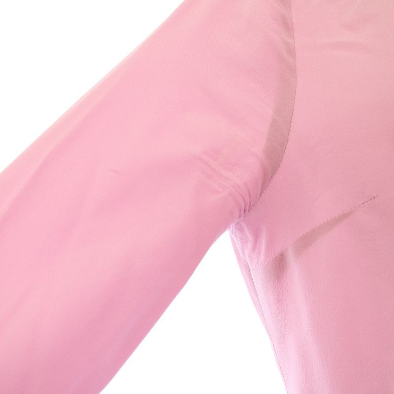 Gucci Shirt Blouse Gglogo Silk 36 Pink