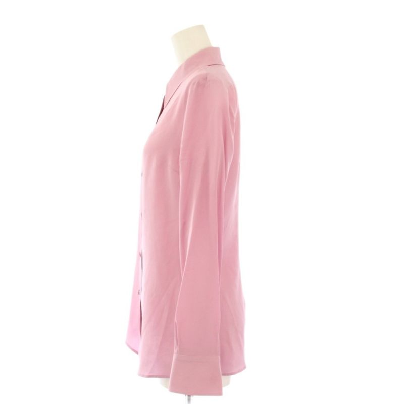 Gucci Shirt Blouse Gglogo Silk 36 Pink