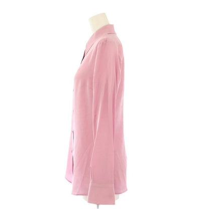 Gucci Shirt Blouse Gglogo Silk 36 Pink
