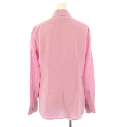 Gucci Shirt Blouse Gglogo Silk 36 Pink