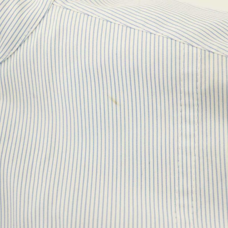 Celine Seri Nu Phoebe Philo Era Stripe Stand Collar-l S Cotton Shirt Blouse 34