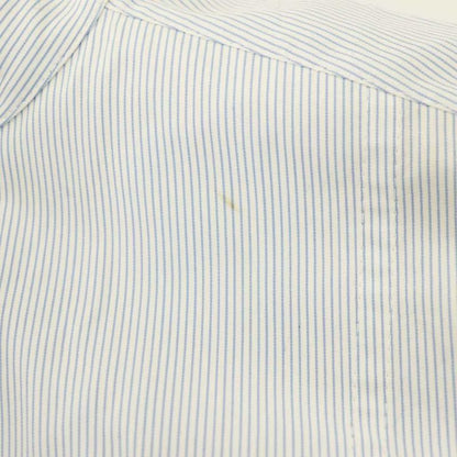 Celine Seri Nu Phoebe Philo Era Stripe Stand Collar-l S Cotton Shirt Blouse 34