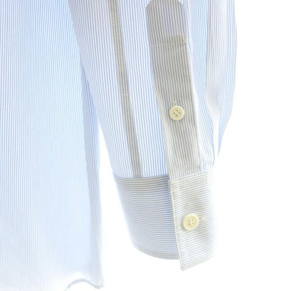 Celine Seri Nu Phoebe Philo Era Stripe Stand Collar-l S Cotton Shirt Blouse 34