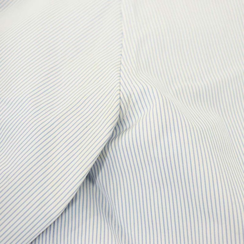 Celine Seri Nu Phoebe Philo Era Stripe Stand Collar-l S Cotton Shirt Blouse 34