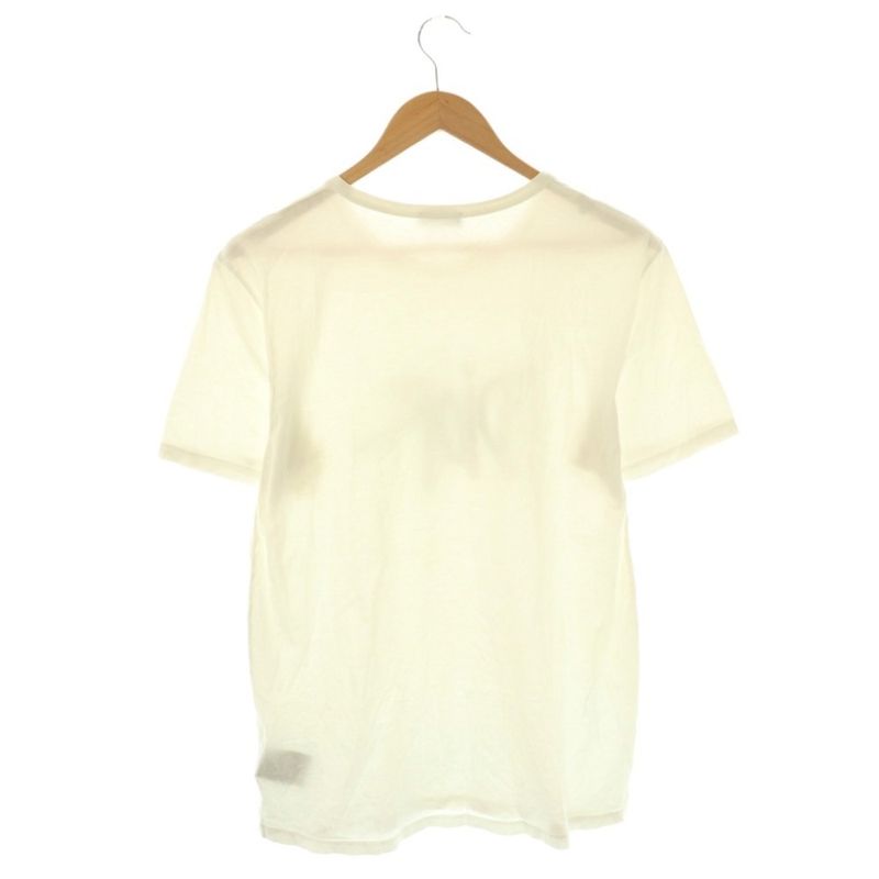 Dior Shawn Stussy Logo Embroidery Short Sleeve T-Shirt Cotton L White