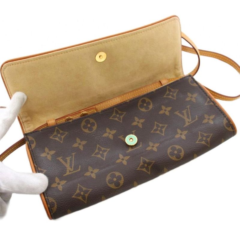 Louis Vuitton Monogram Pochette Twin GM Shoulder Bag KH