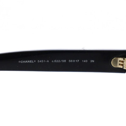 Chanel CC Logo Sunglasses Sequin Black KH Eyewear
