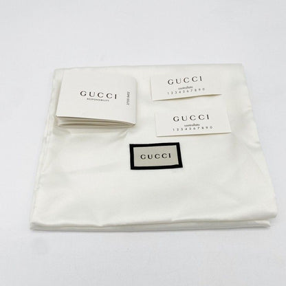 Gucci Coin Case GG Supreme Horsebit Ivory Beige Leather Gold