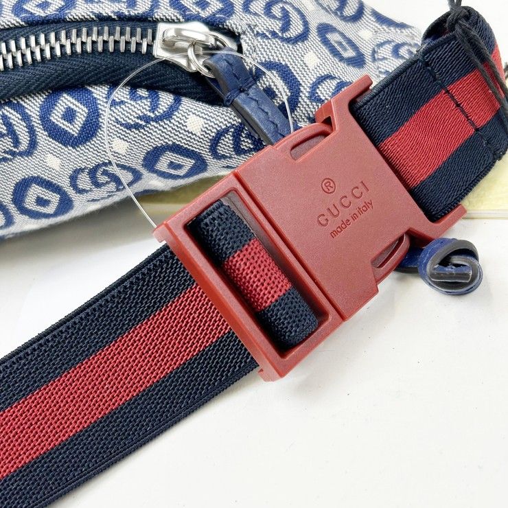 Gucci Waist Bag Children's Blue Canvas Star Gglogo