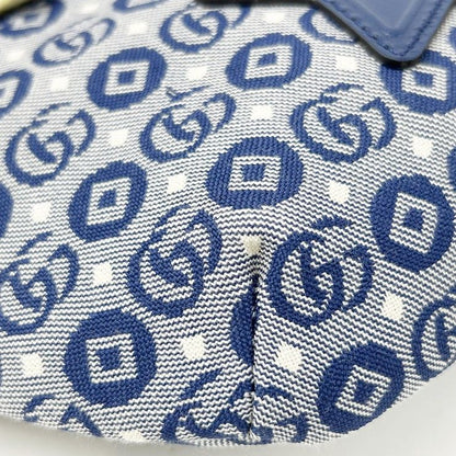 Gucci Waist Bag Children's Blue Canvas Star Gglogo
