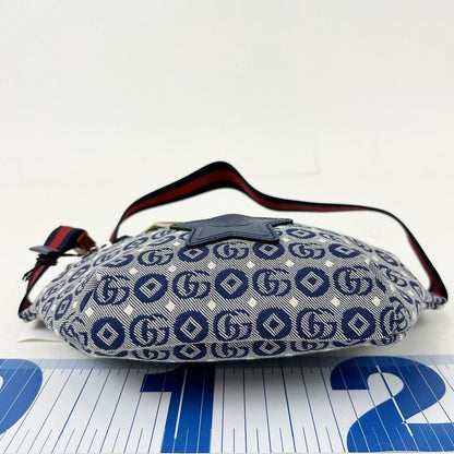 Gucci Waist Bag Children's Blue Canvas Star Gglogo