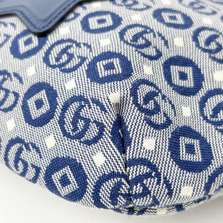 Gucci Waist Bag Children's Blue Canvas Star Gglogo
