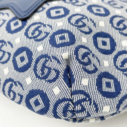 Gucci Waist Bag Children's Blue Canvas Star Gglogo