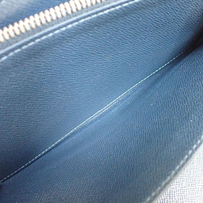 Louis Vuitton Wallet Zippy Organizer Blue Marine Taiga Zip Around Travel Case