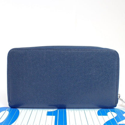 Louis Vuitton Wallet Zippy Organizer Blue Marine Taiga Zip Around Travel Case
