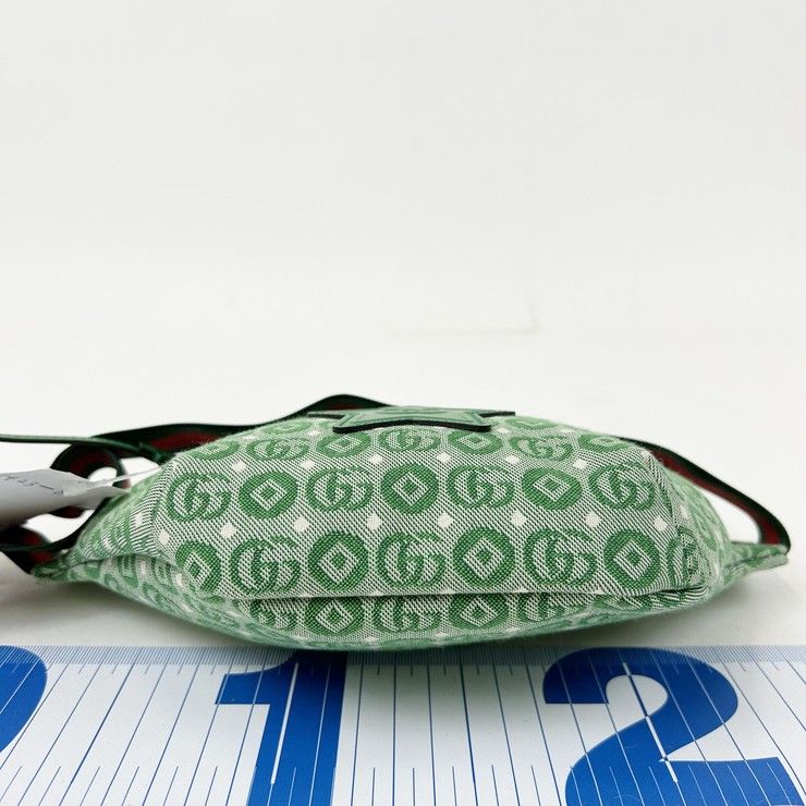 Gucci Waist Bag Children's Green Canvas Star Gglogo