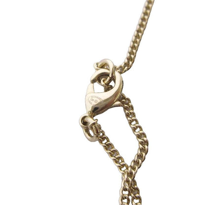 Chanel CC Logo Year's Gift Deer Motif Necklace Pendant Gold
