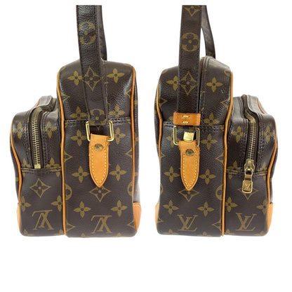 Louis Vuitton Monogram Nile Brown Gold Leather Shoulder Bag Pochette