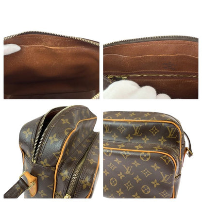 Louis Vuitton Monogram Nile Brown Gold Leather Shoulder Bag Pochette