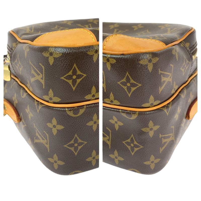 Louis Vuitton Monogram Nile Brown Gold Leather Shoulder Bag Pochette