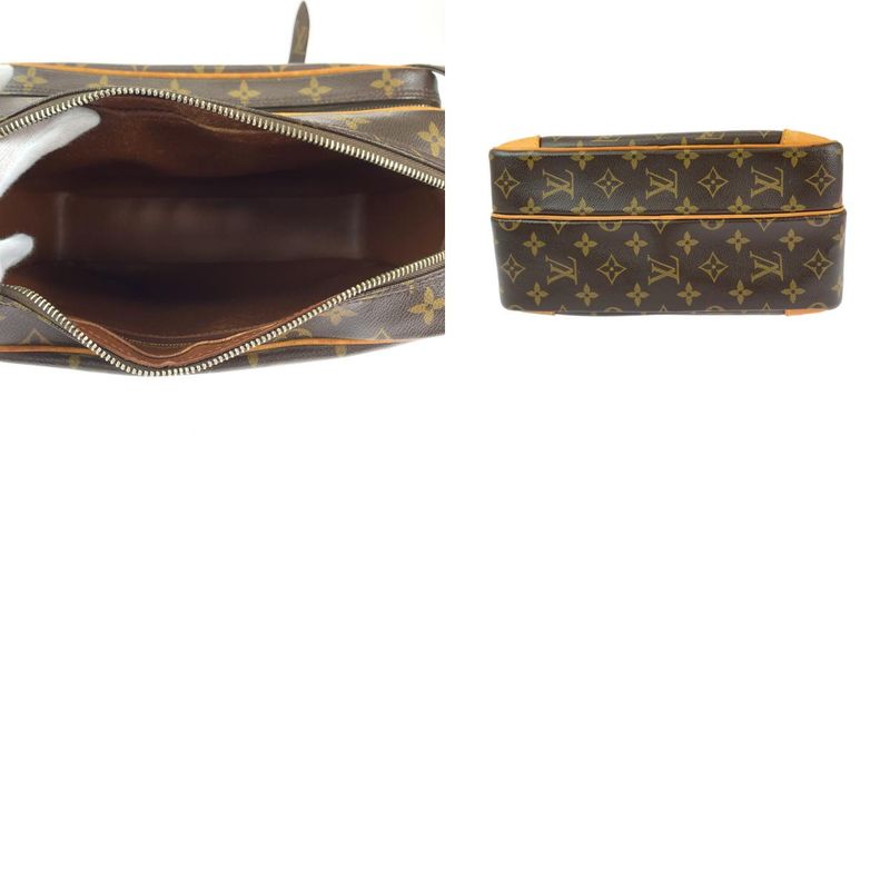 Louis Vuitton Monogram Nile Brown Gold Leather Shoulder Bag Pochette