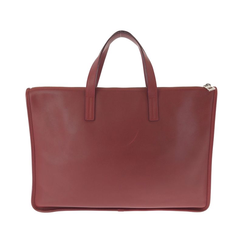Loewe Anagram New Toledo Red Silver Leather Business Bag