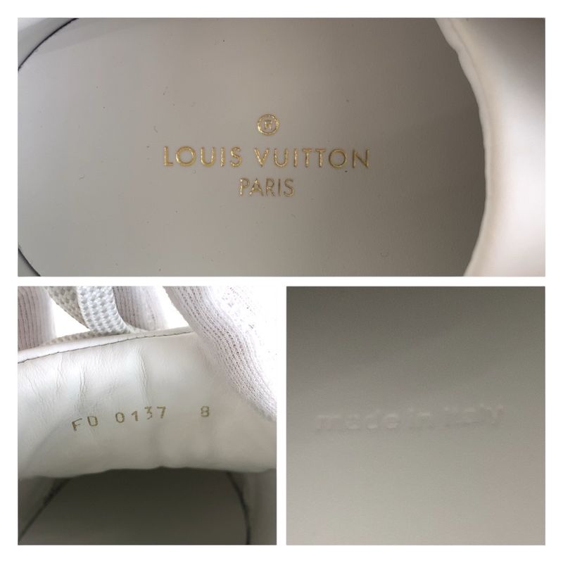 Louis Vuitton Epi 8 26.5 White Sneakers Low Cut