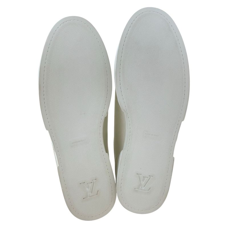 Louis Vuitton Epi 8 26.5 White Sneakers Low Cut
