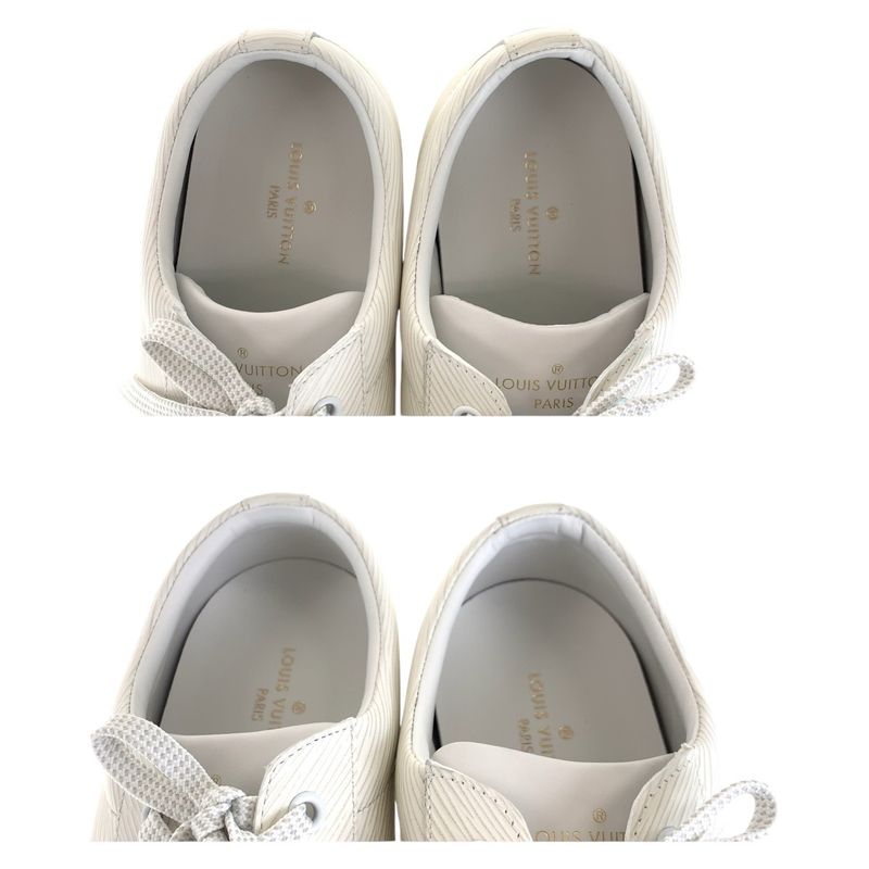 Louis Vuitton Epi 8 26.5 White Sneakers Low Cut