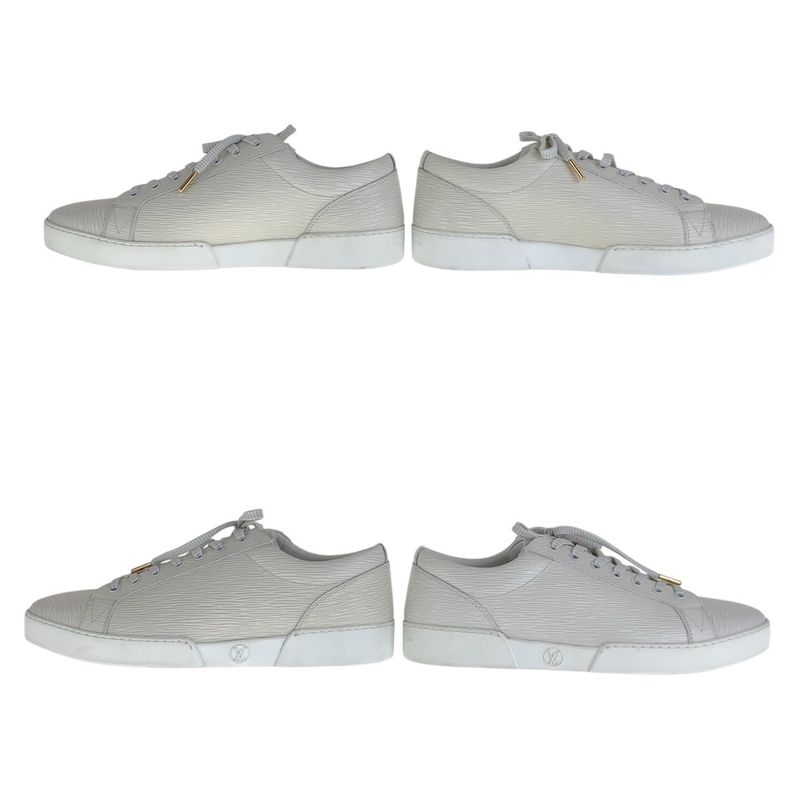 Louis Vuitton Epi 8 26.5 White Sneakers Low Cut