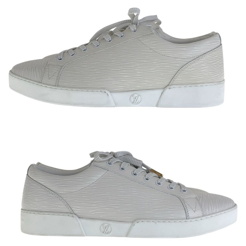 Louis Vuitton Epi 8 26.5 White Sneakers Low Cut
