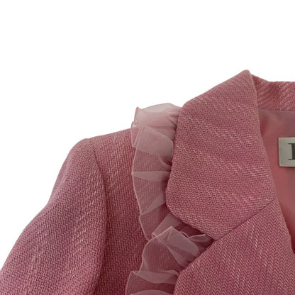 Dior Vintage Frill Pink Wool Jacket